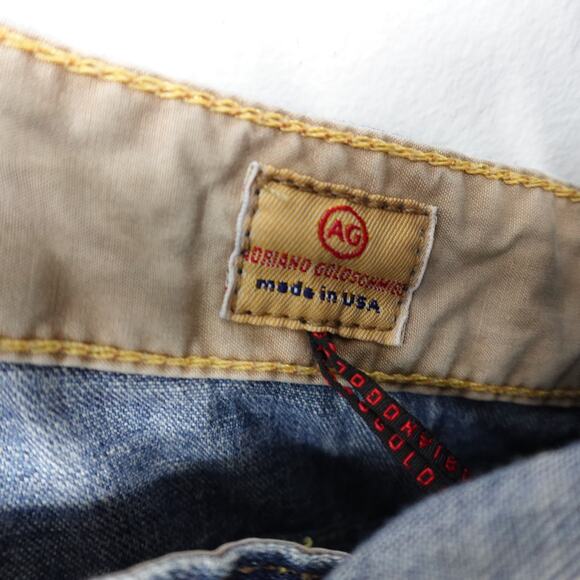 Vintage Y2K AG Adriano Goldschmied Denim Jean Skirt Overalls Skirtall size 32R - Picture 8 of 16